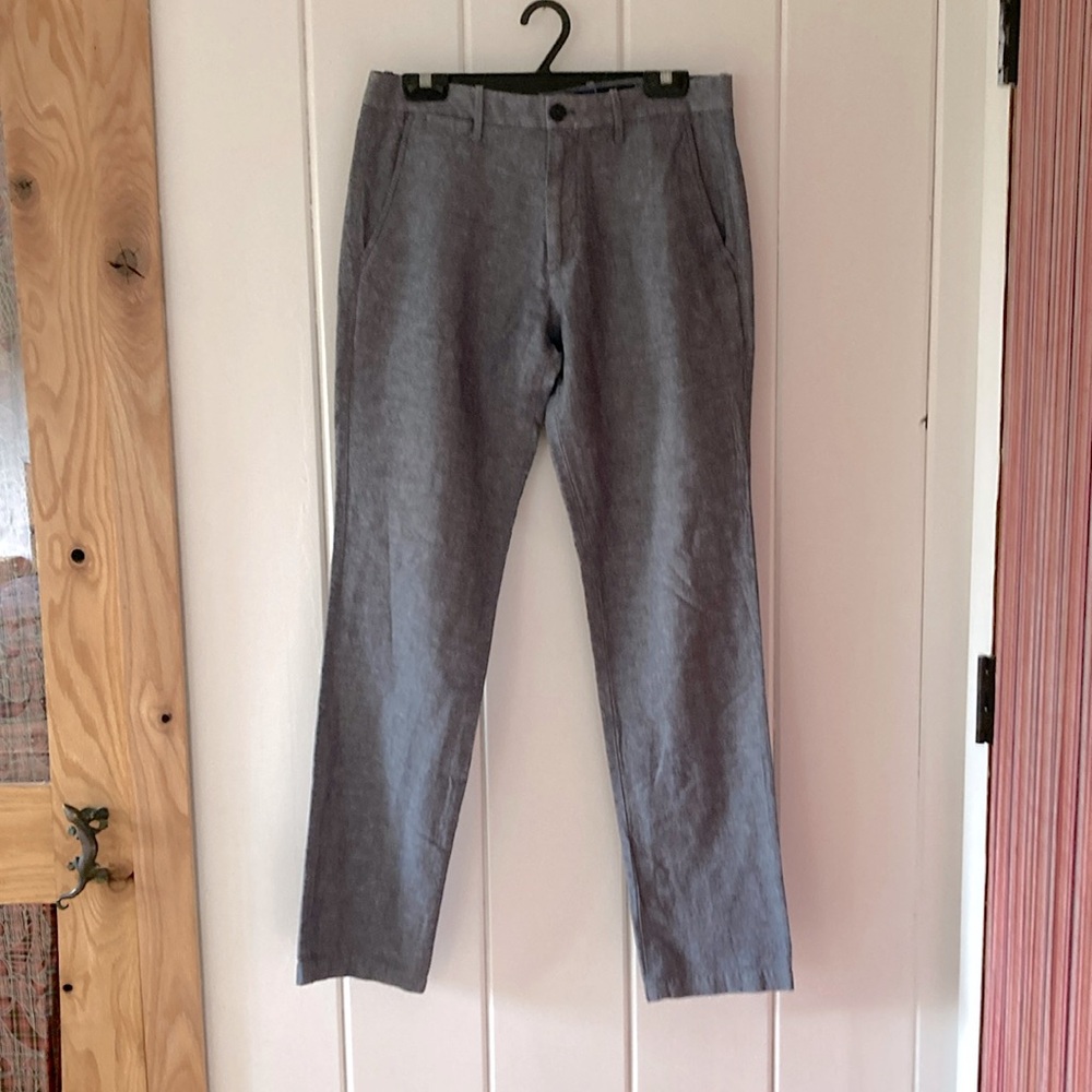 Gap Slim Fit 32x32 flat front summer linen/cotton slacks